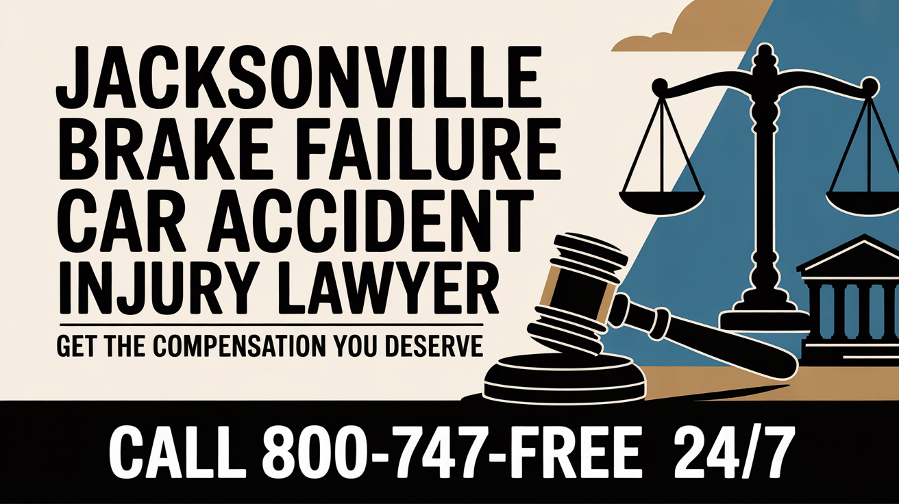 Abogado de lesiones por accidente de automóvil por falla de frenos en Jacksonville
