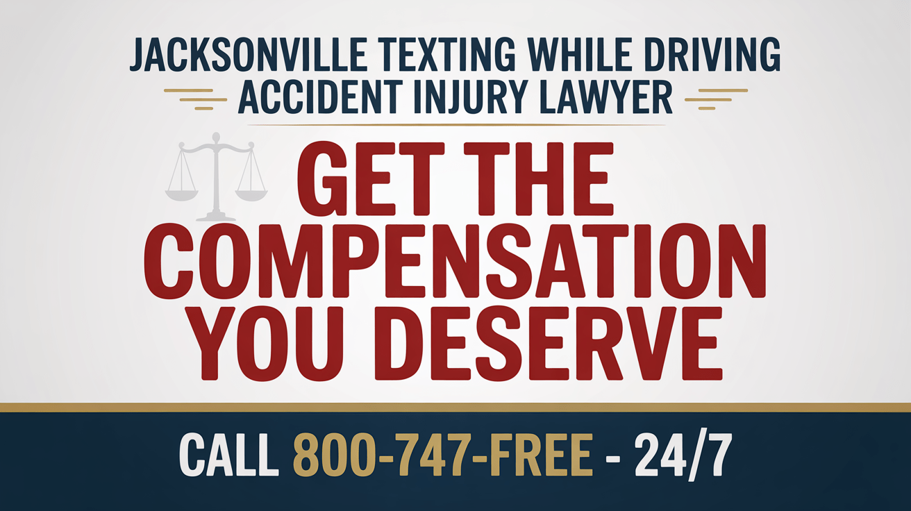 Abogado de lesiones por accidente de conducción distraída en Jacksonville