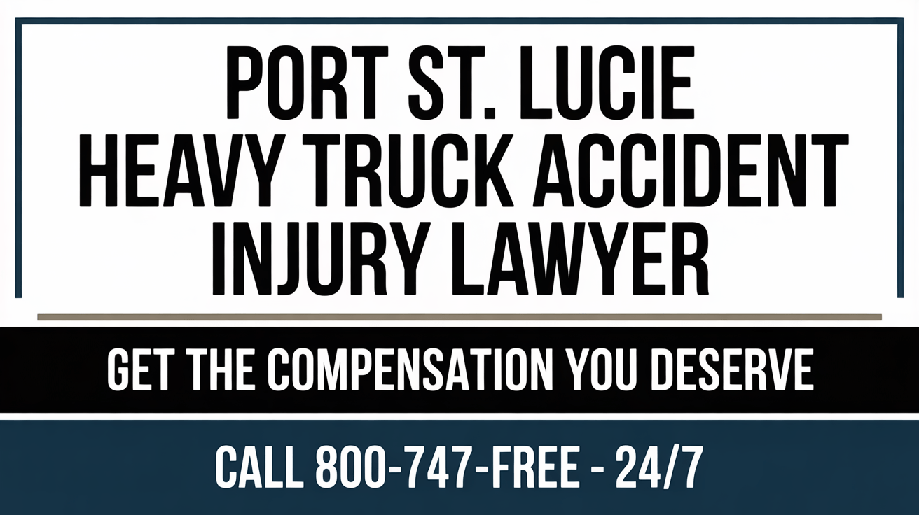 Port St. Lucie Heavy Truck Accident Injury Lawyer