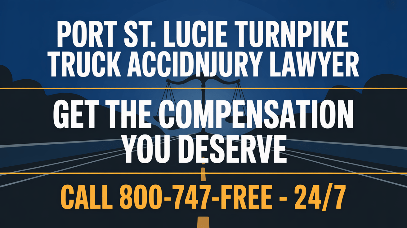 Abogado de lesiones por accidente de camión en Port St. Lucie Turnpike