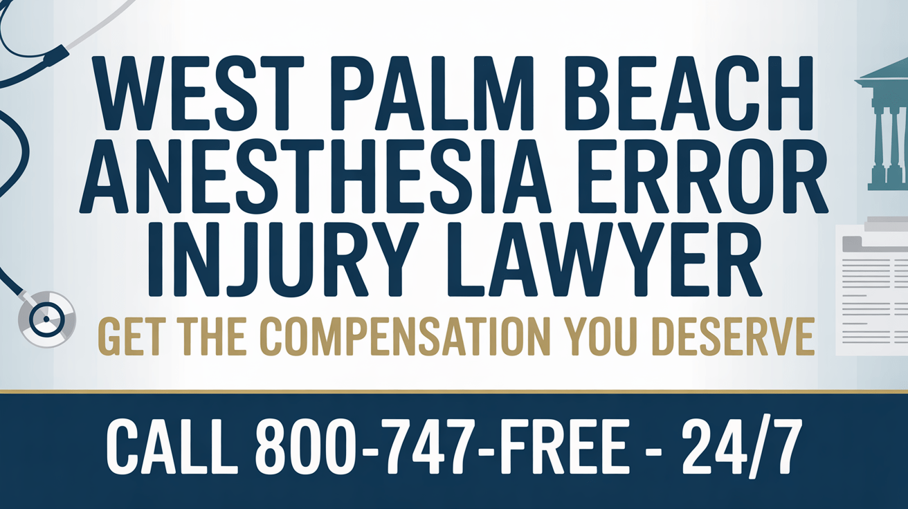 Abogado de Lesiones por Error de Anestesia en West Palm Beach