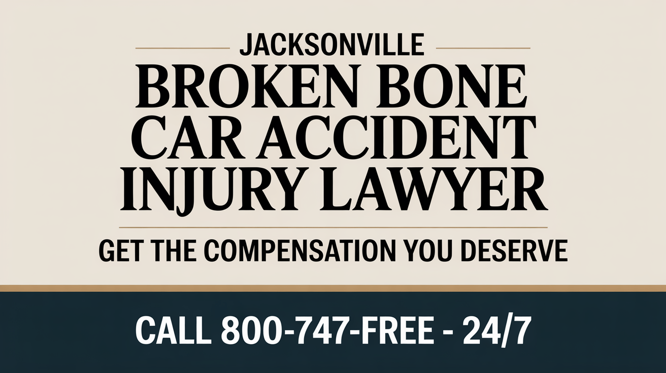 Abogado de lesiones por accidente automovilístico con fractura en Jacksonville