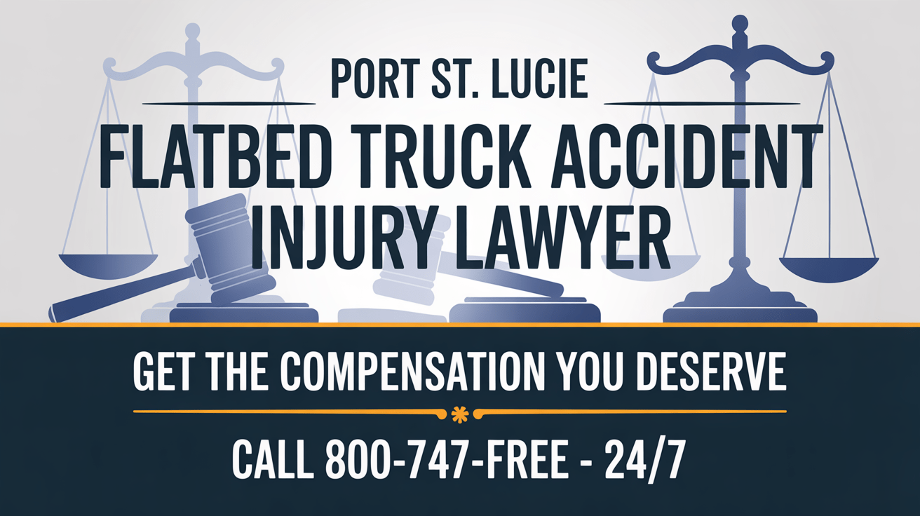 Abogado de Lesiones por Accidente de Camión de Plataforma en Port St. Lucie