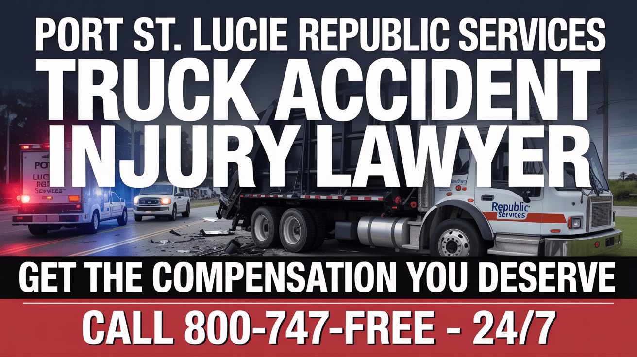 Abogado de Lesiones por Accidentes de Camiones de Republic Services en Port St. Lucie