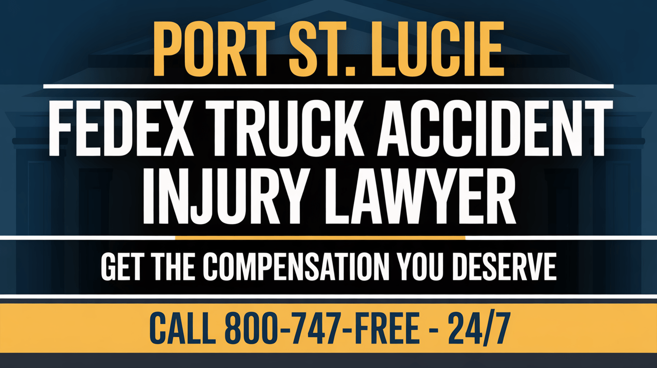 Abogado de lesiones por accidente de camión de FedEx en Port St. Lucie