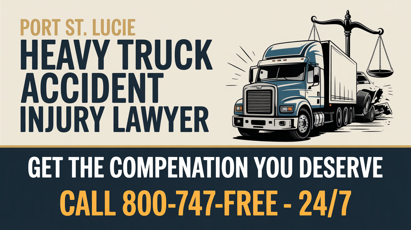 Port St. Lucie Heavy Truck Accident Injury Lawyer