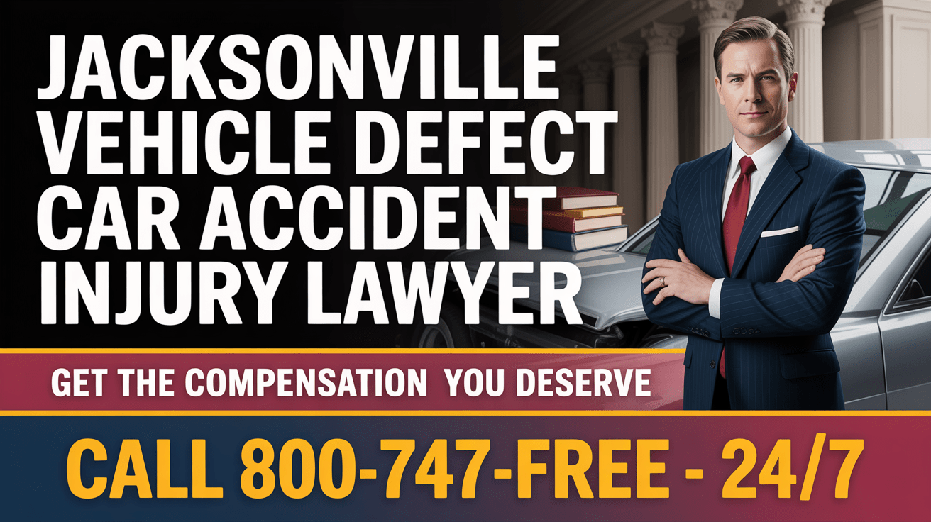Abogado de Lesiones por Accidente Automovilístico por Defecto del Vehículo en Jacksonville