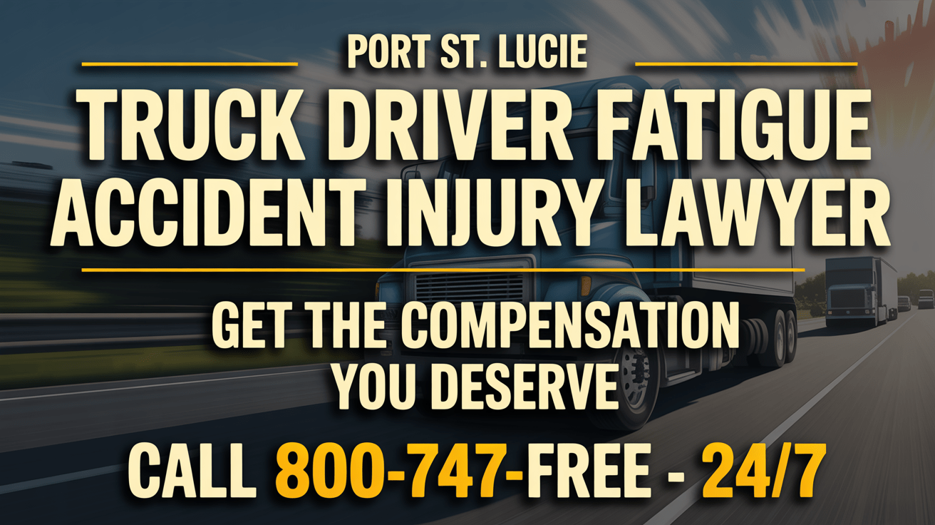 Port St. Lucie Truck Driver Fatigue Accident Lawyer