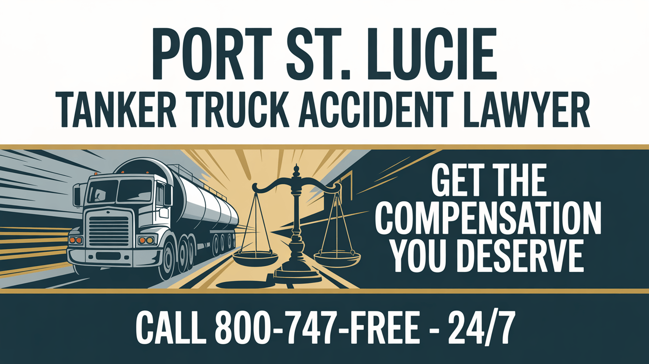 Abogado de lesiones por accidente de camión cisterna en Port St. Lucie