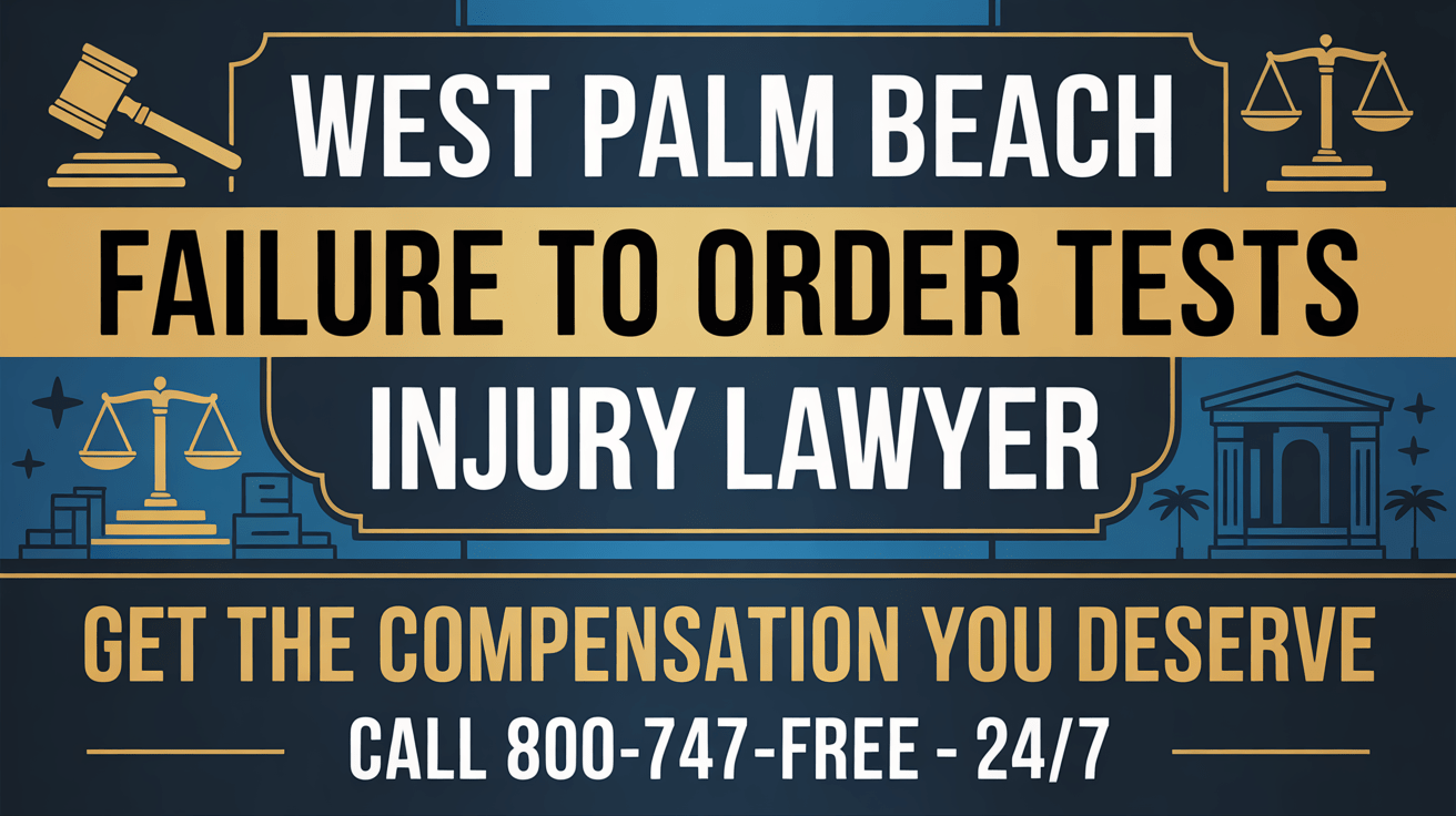 Abogado de Lesiones por No Ordenar Pruebas en West Palm Beach