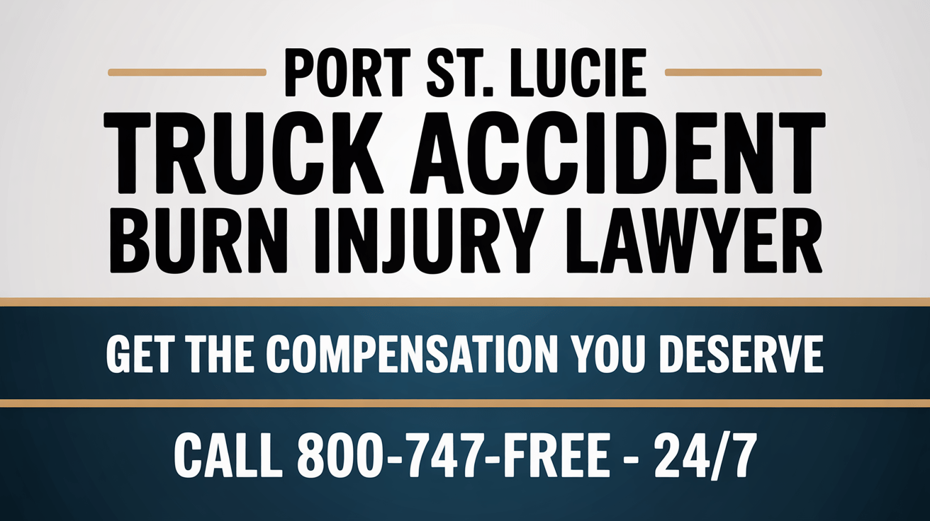 Port St. Lucie Truck Accident Burn Injury Lawyer
