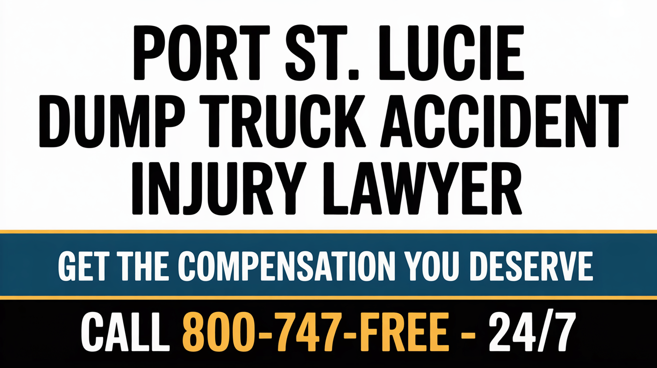 Abogado de Lesiones por Accidentes de Camiones de Volquete en Port St. Lucie