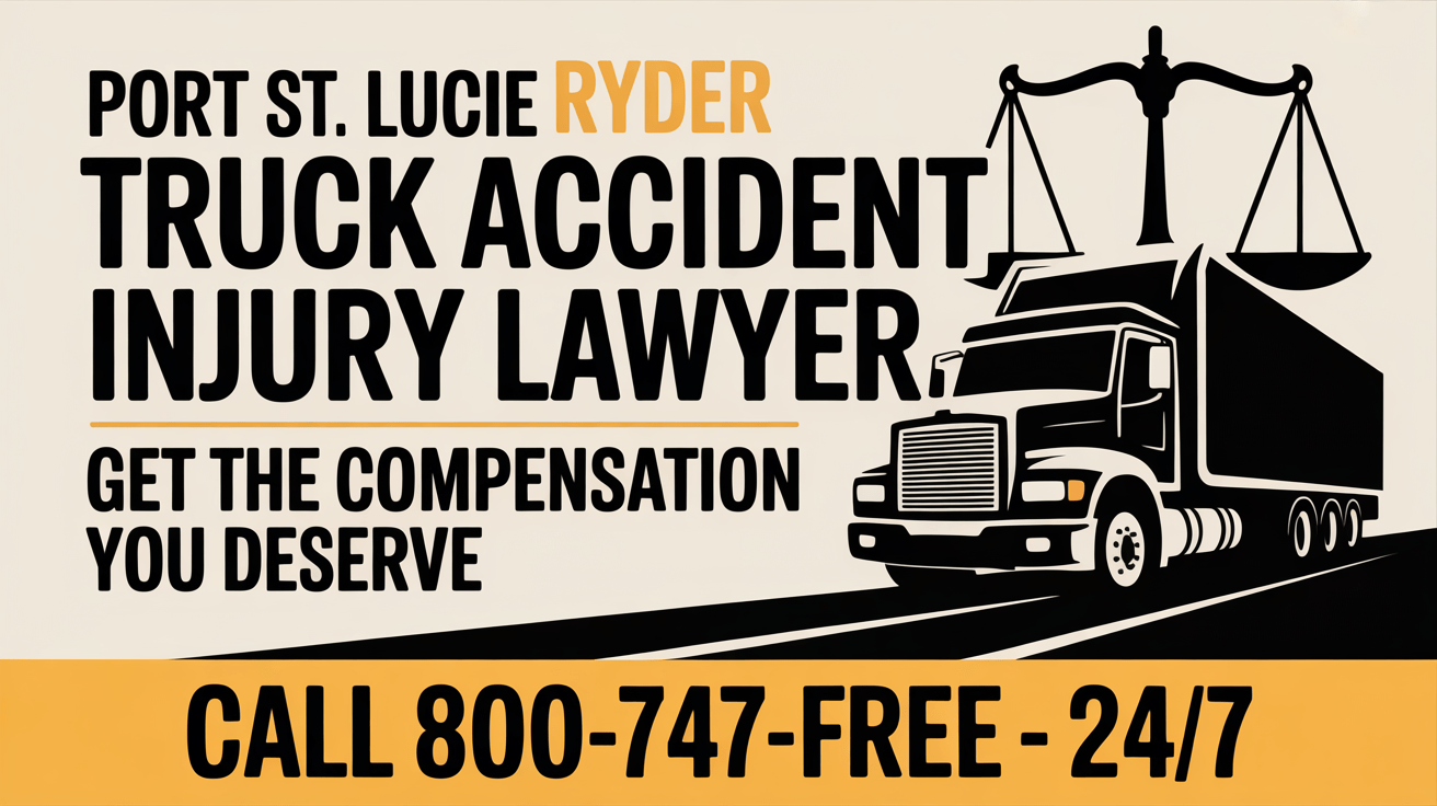 Abogado de lesiones por accidente de camión Ryder en Port St. Lucie