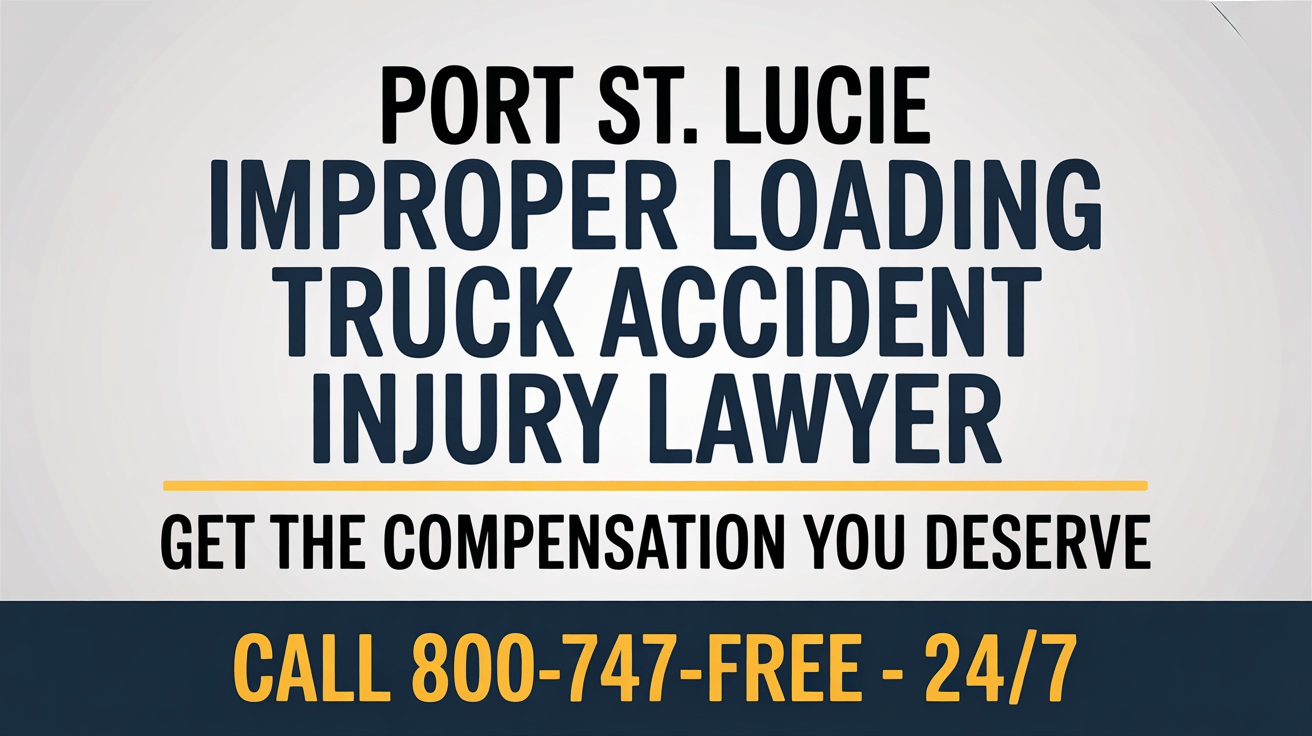 Port St. Lucie Improper Loading Truck Accident Lawyer