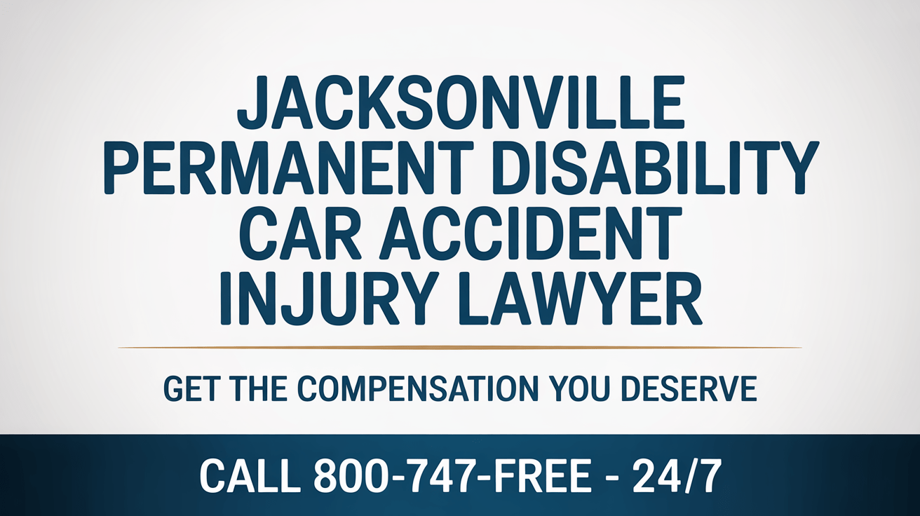 Abogado de lesiones por accidente automovilístico con discapacidad permanente en Jacksonville