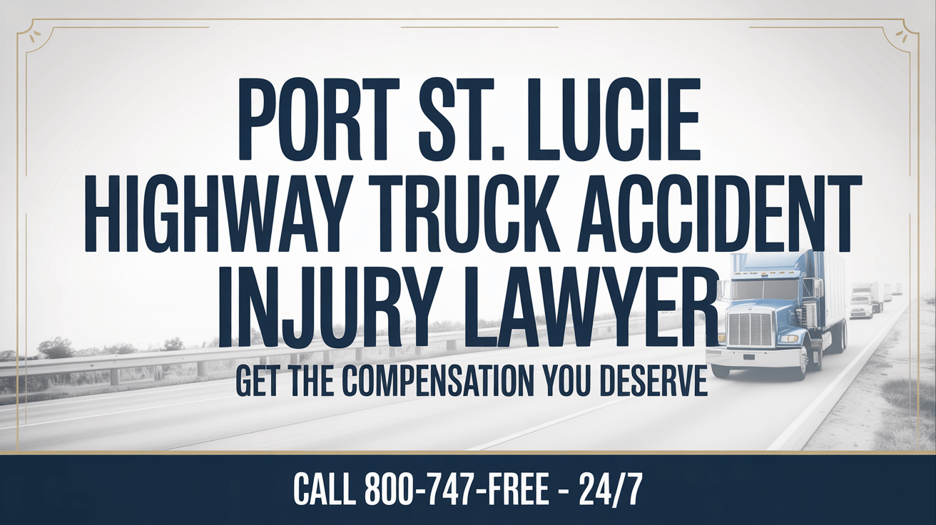 Abogado de Accidentes de Camión en la Carretera de Port St. Lucie