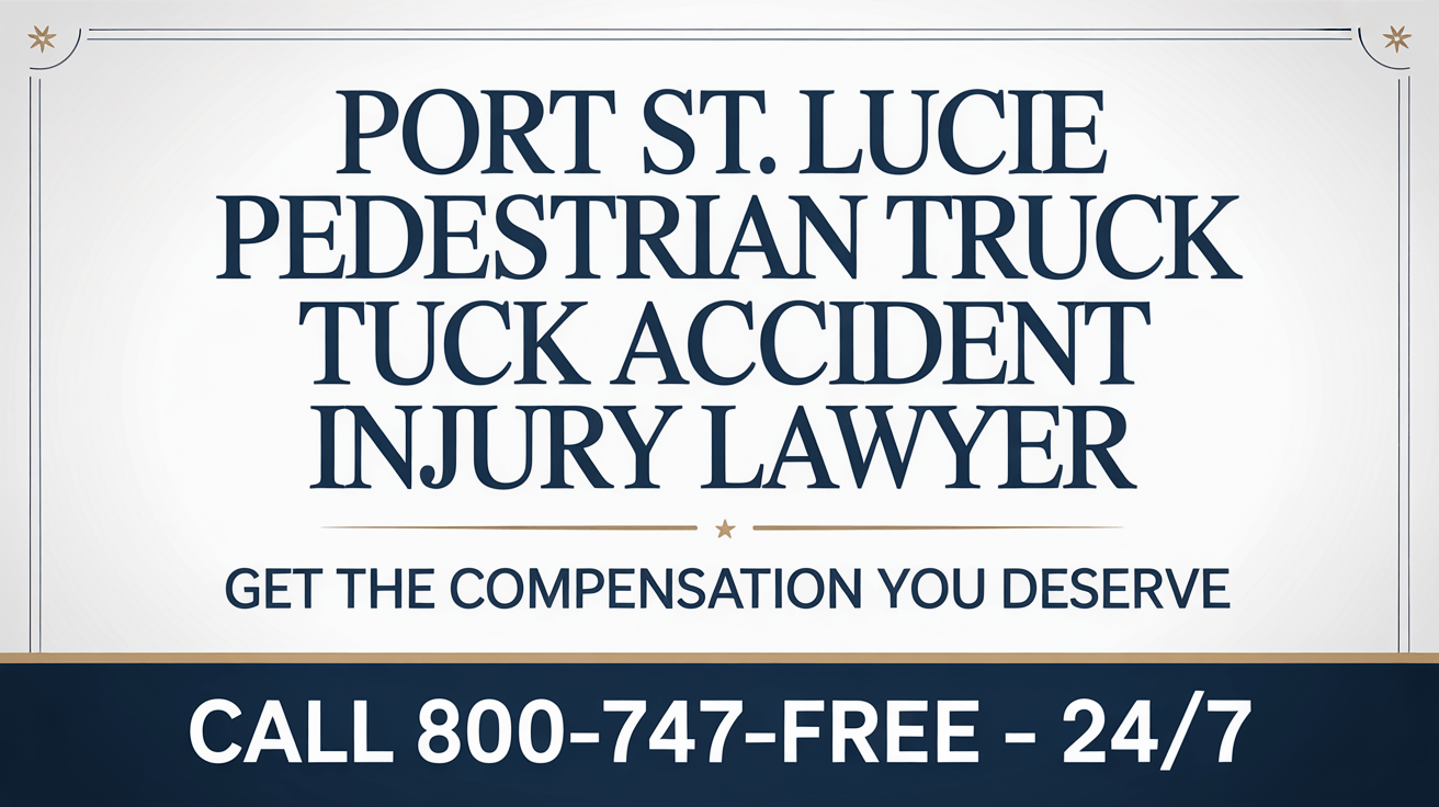Port St. Lucie Pedestrian Truck Accident Injury Lawyer