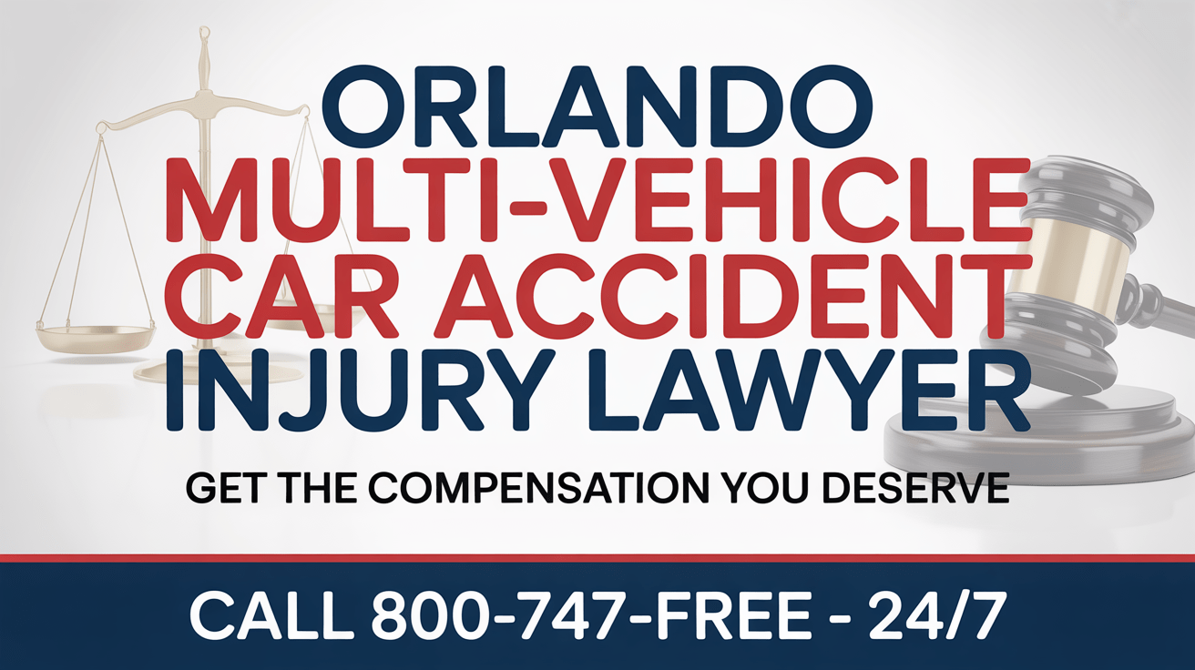 Abogado de lesiones por accidente de coche de múltiples vehículos en Orlando