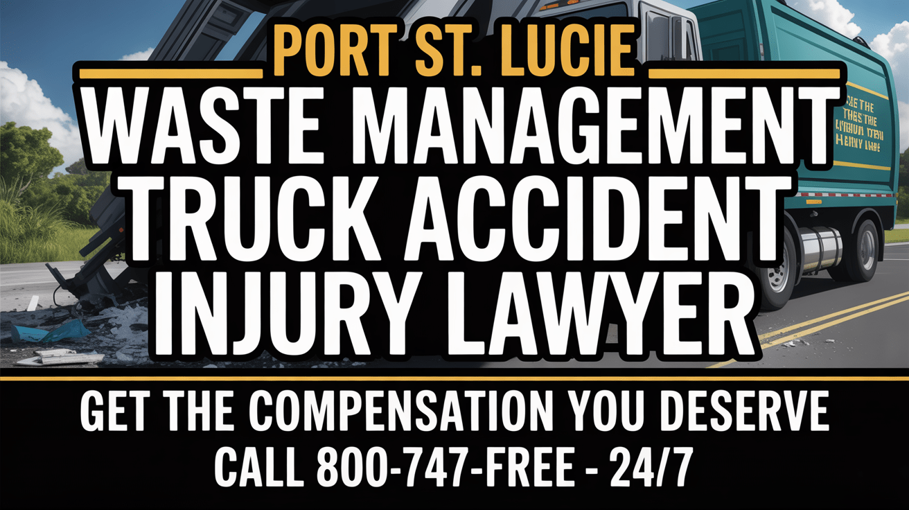 Port St. Lucie Waste Management Truck Accident Injury Lawyer