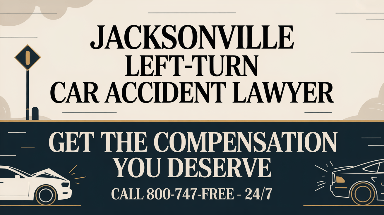 Abogado de lesiones por accidente de coche en giro a la izquierda en Jacksonville