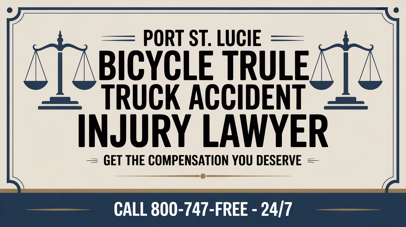 Port St. Lucie Bicycle Truck Accident Injury Lawyer