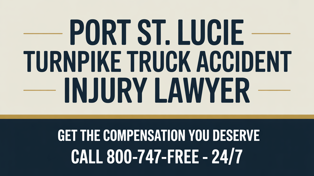 Abogado de Lesiones por Accidentes de Camiones en Port St. Lucie