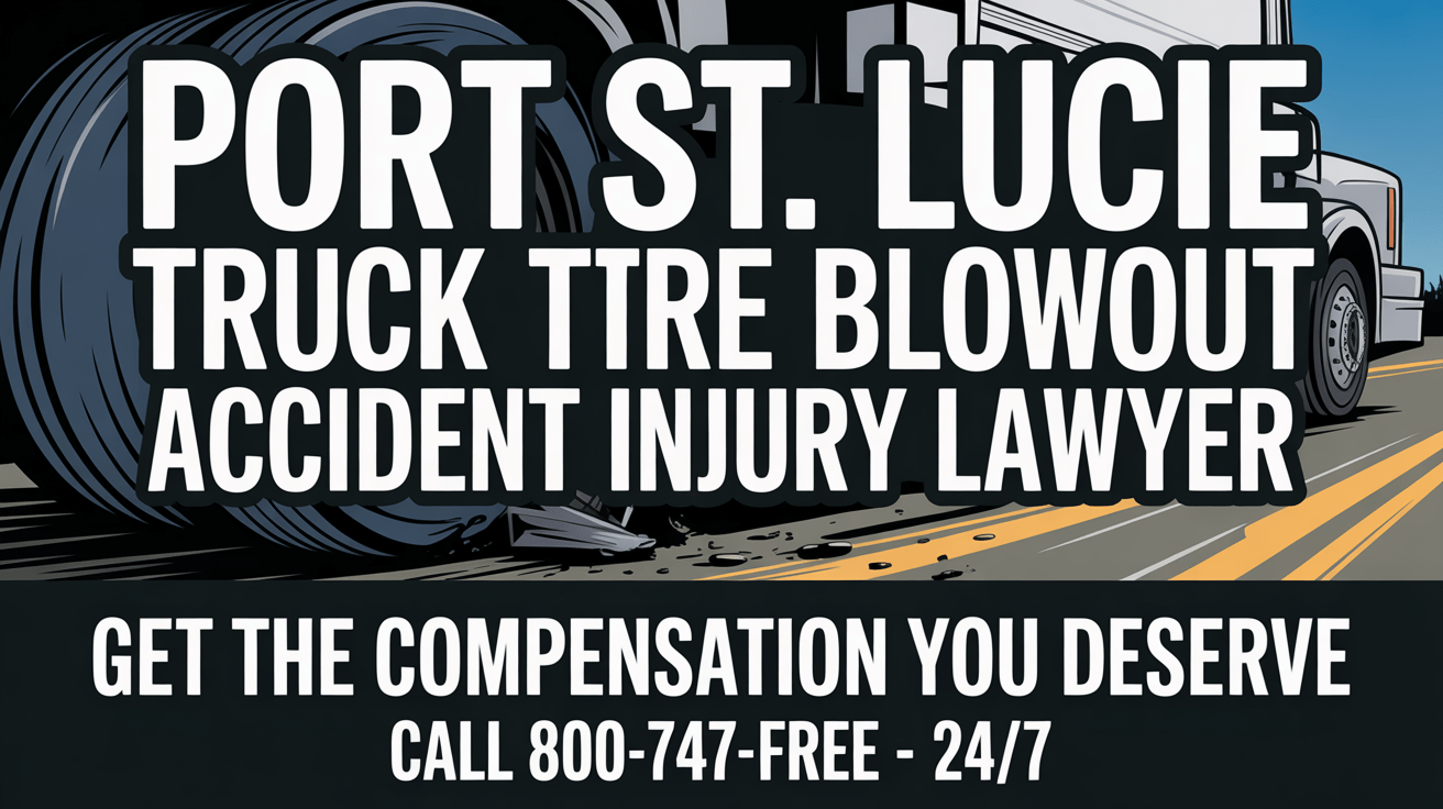 Port St. Lucie Truck Tire Blowout Accident Lawyer