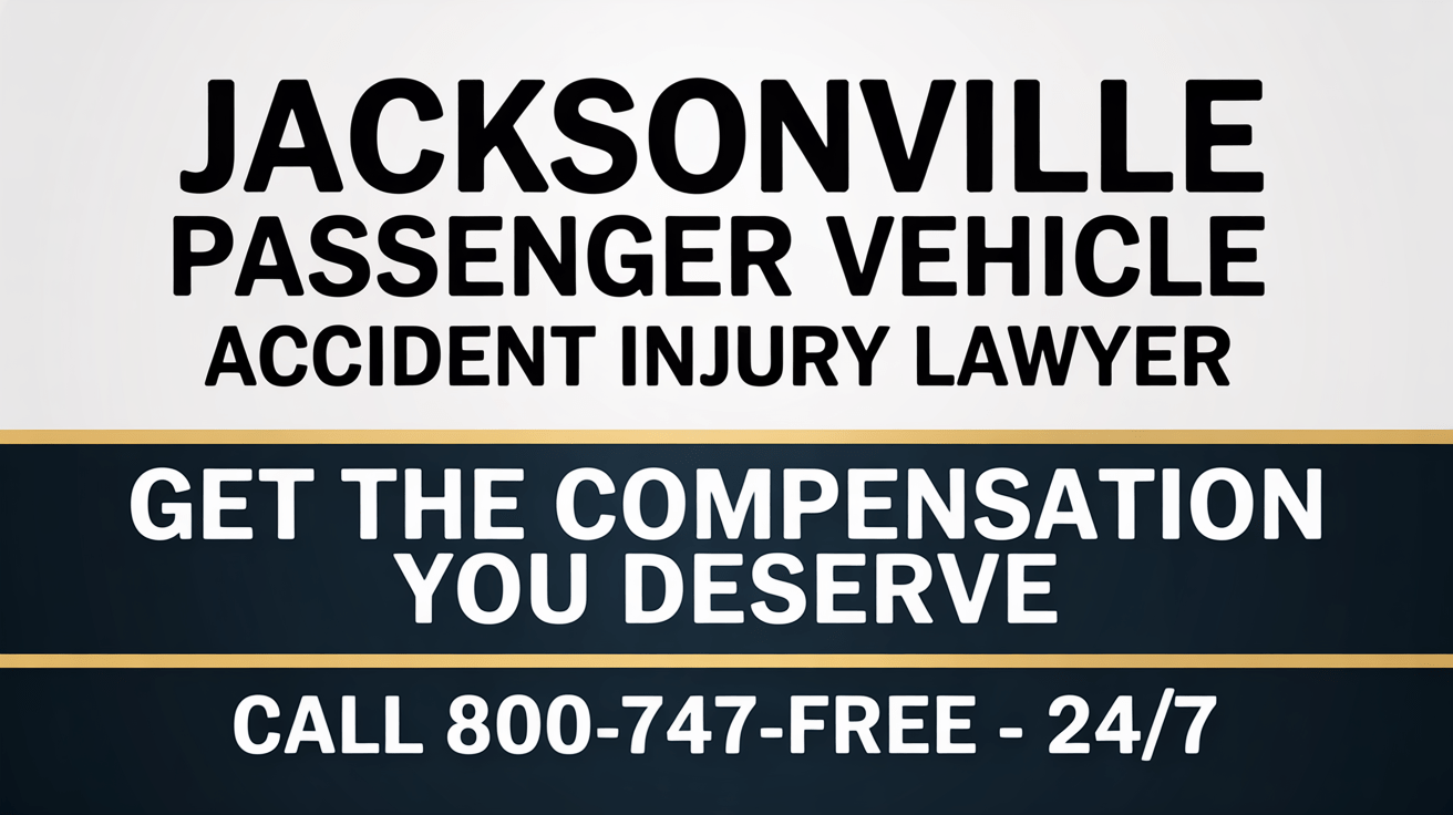 Abogado de Lesiones por Accidente de Vehículo de Pasajeros en Jacksonville