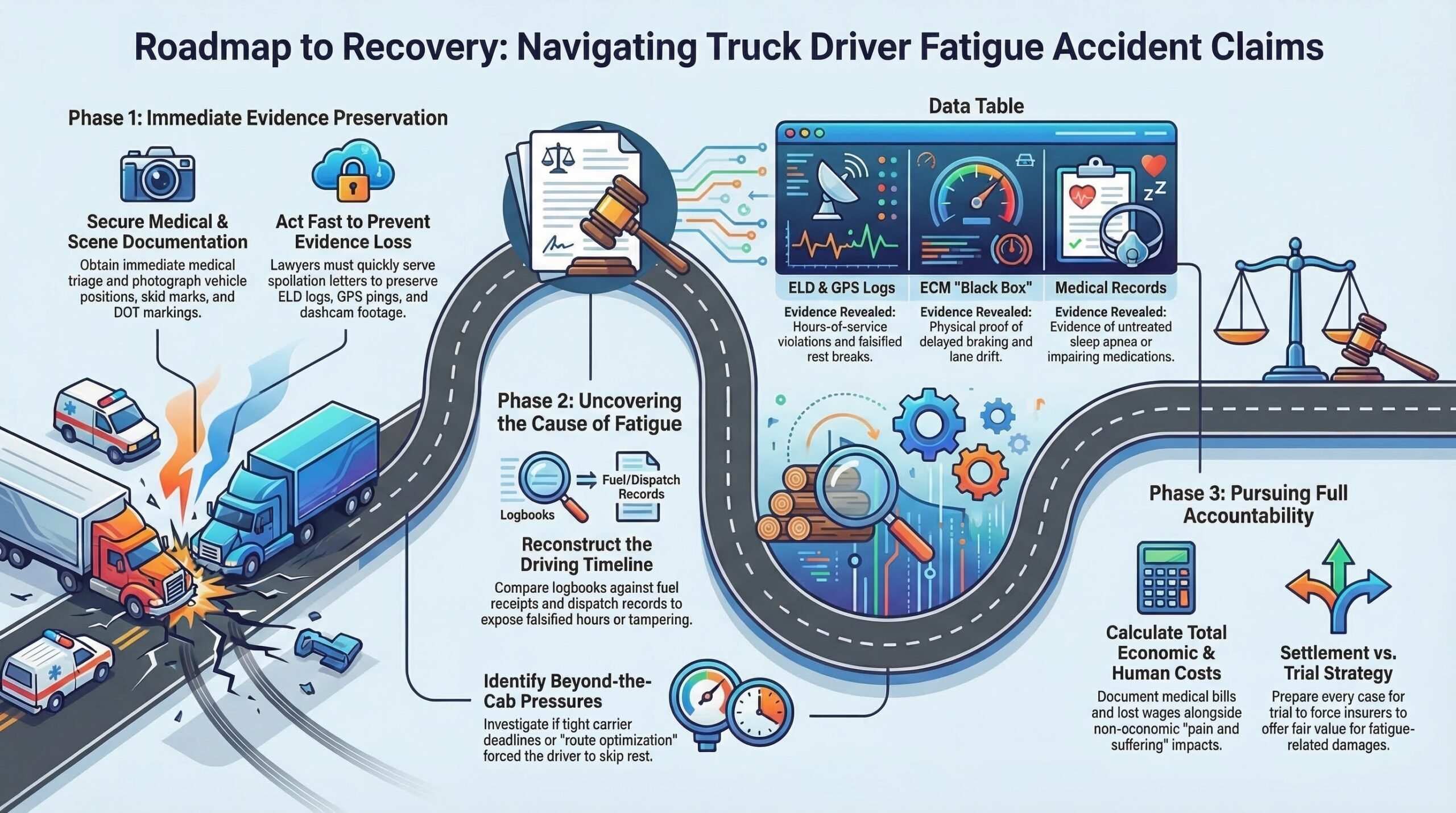 Truck Fatigue Accident Claim Roadmap