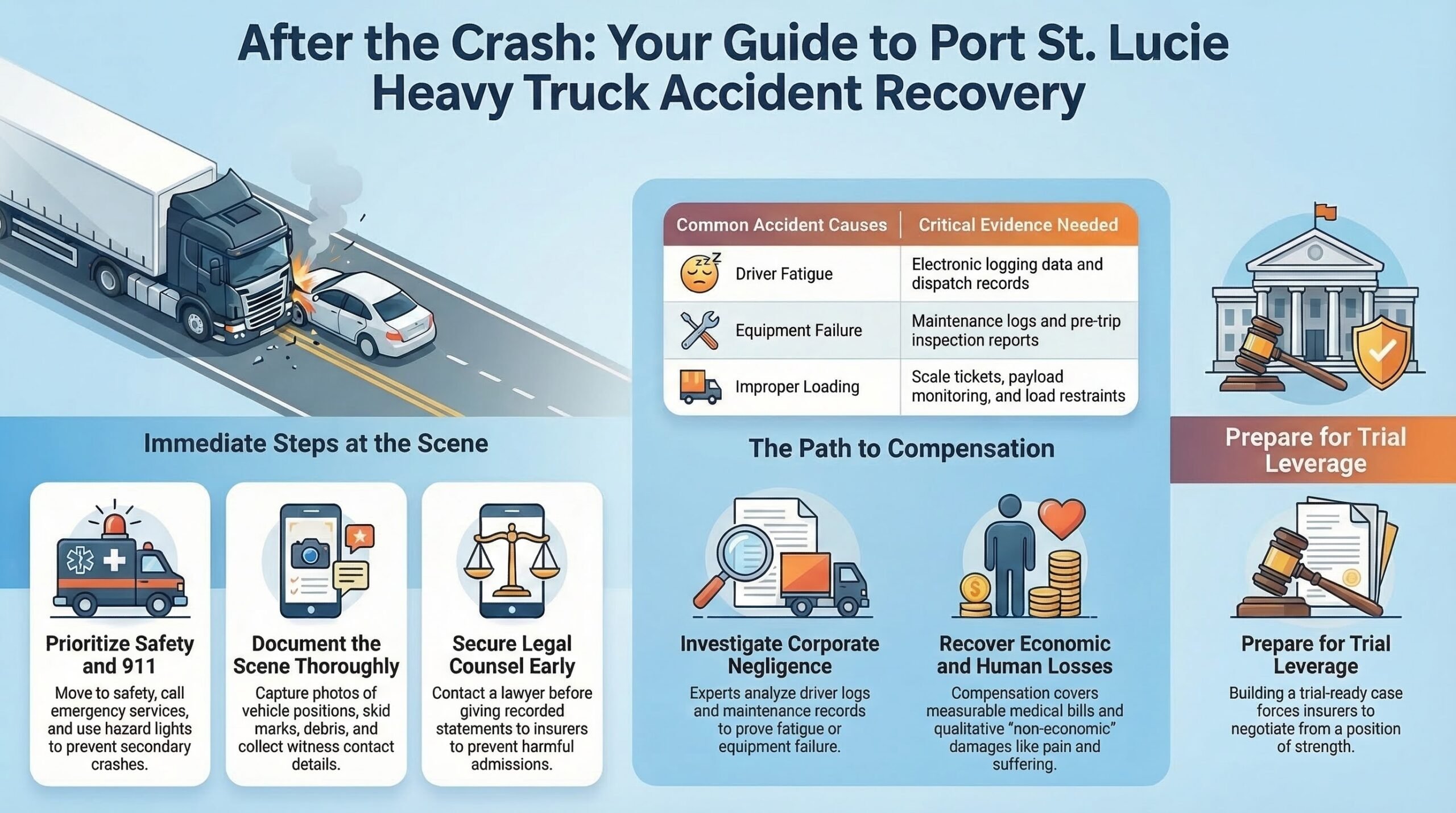 Port St. Lucie Heavy Truck Accident Injury Lawyer