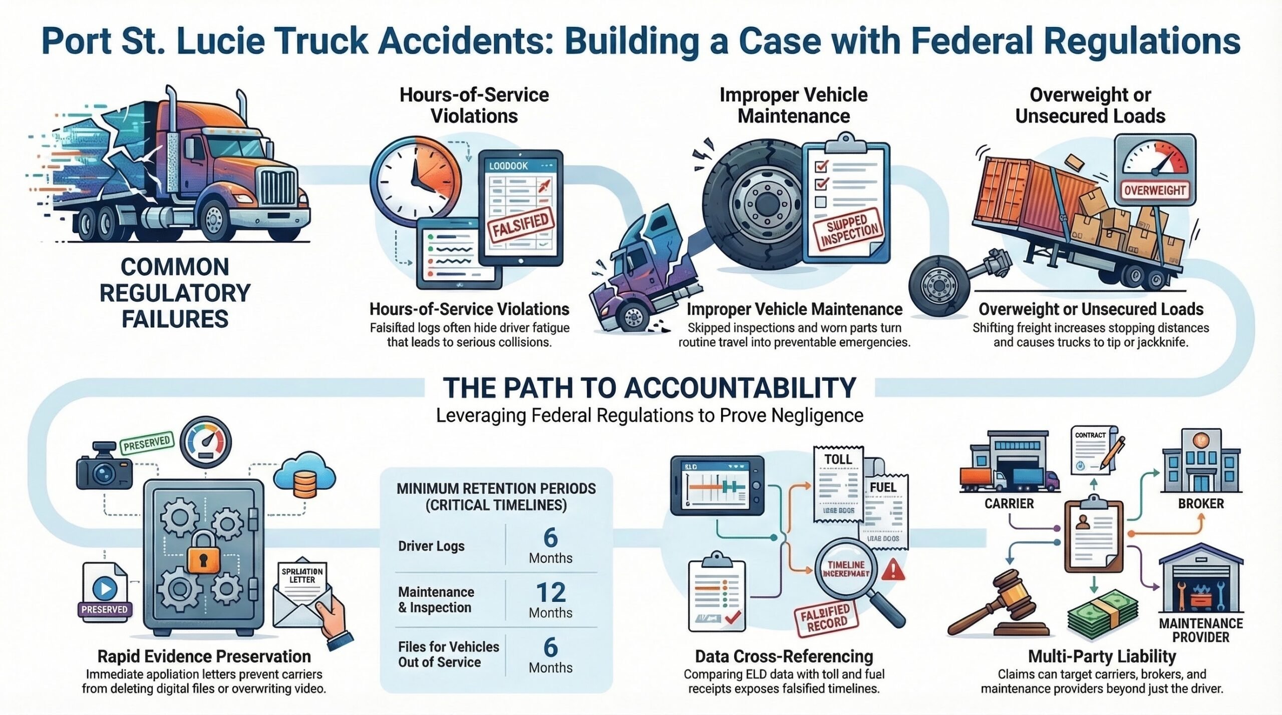 Guía de Casos Regulatorios de Accidentes de Camiones
