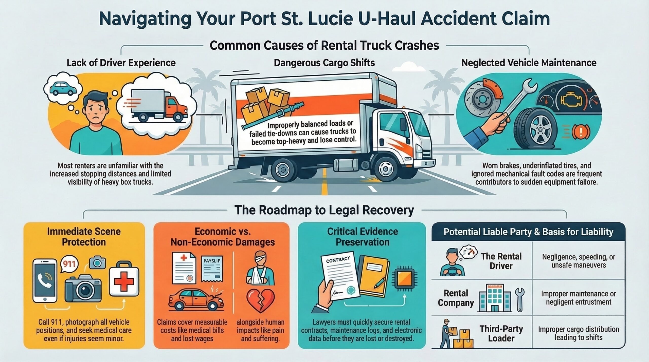 Abogado de Lesiones por Accidentes de Camiones U-Haul en Port St. Lucie