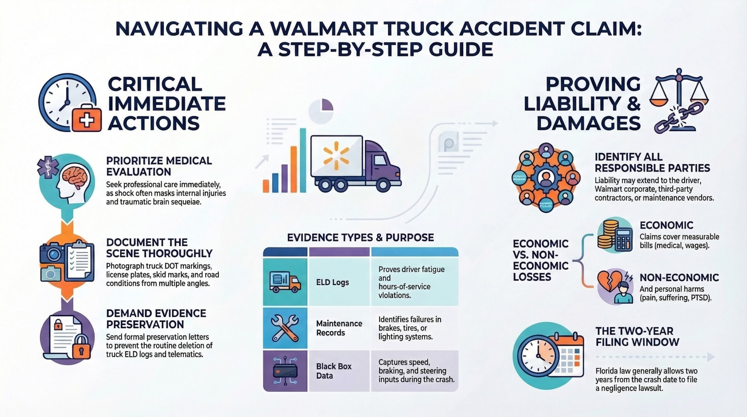 Abogado de Lesiones por Accidentes de Camiones de Walmart en Port St. Lucie