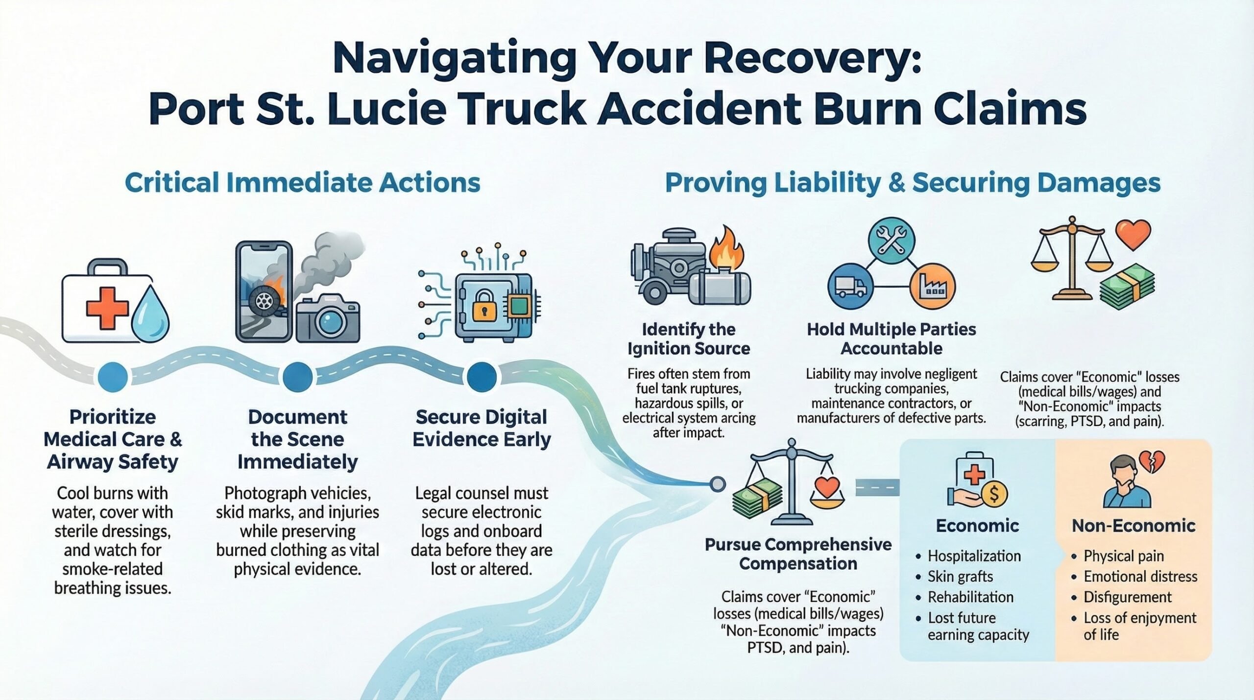 Port St. Lucie Truck Accident Burn Injury Lawyer
