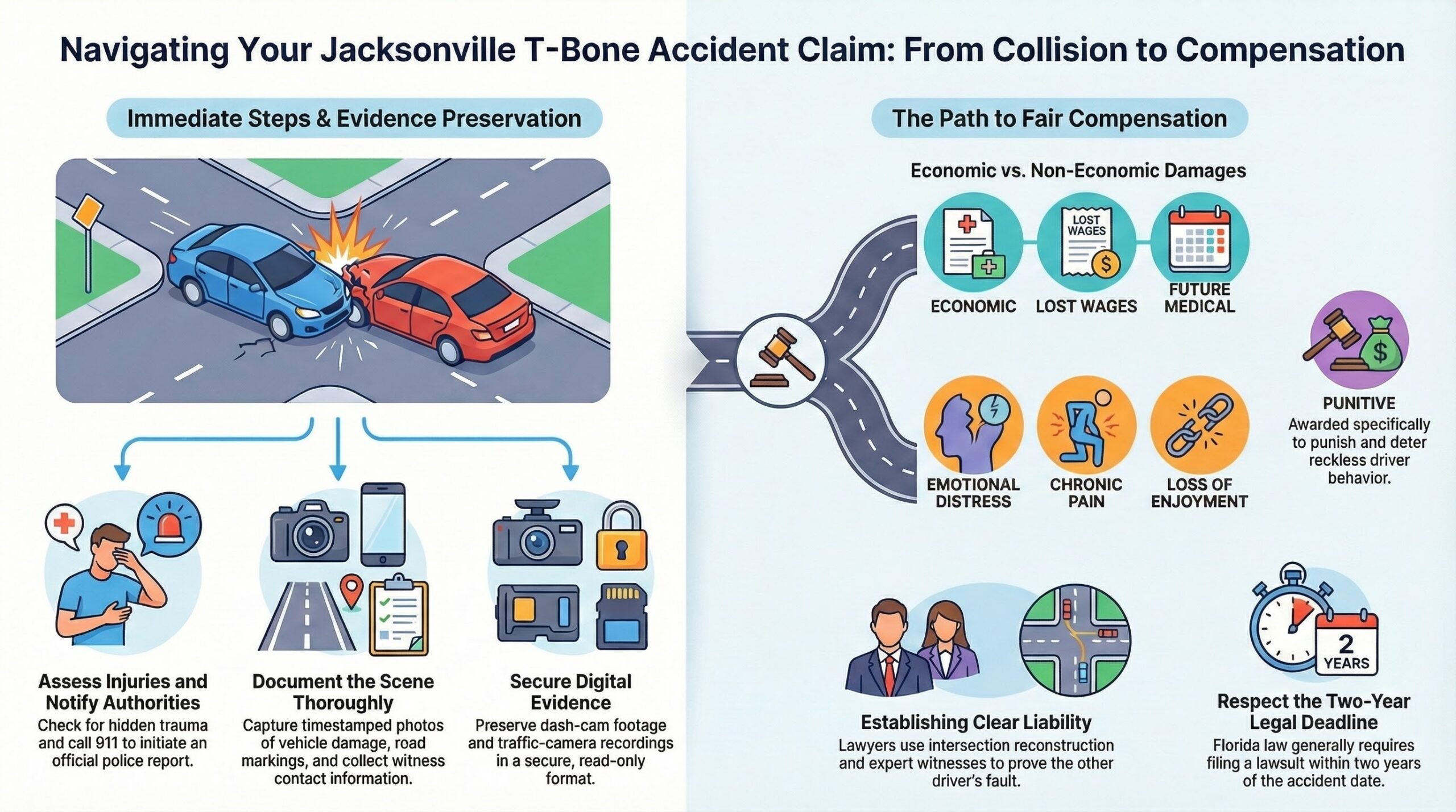 Guía de Accidentes Laterales en Jacksonville