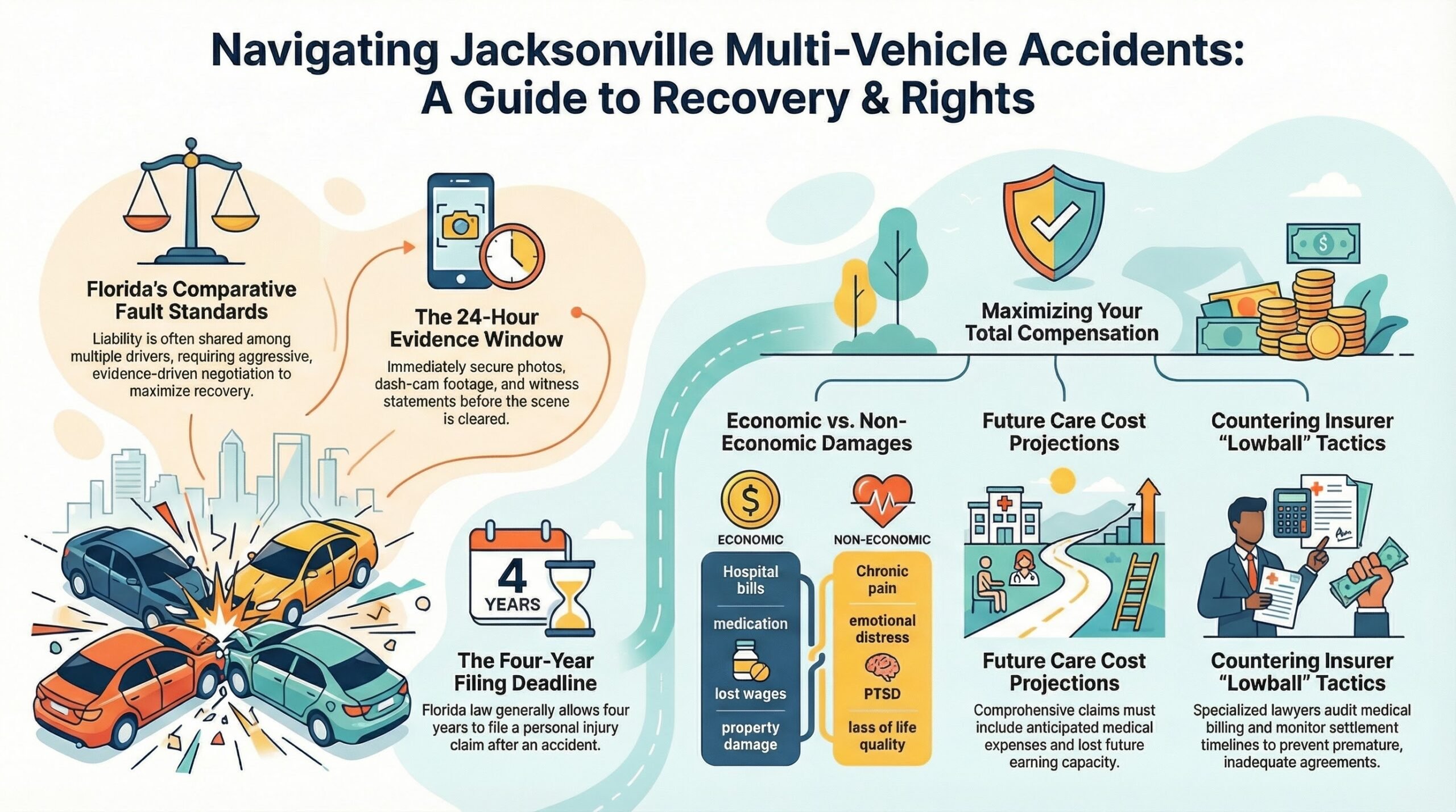 Guía de Accidentes de Múltiples Vehículos en Jacksonville
