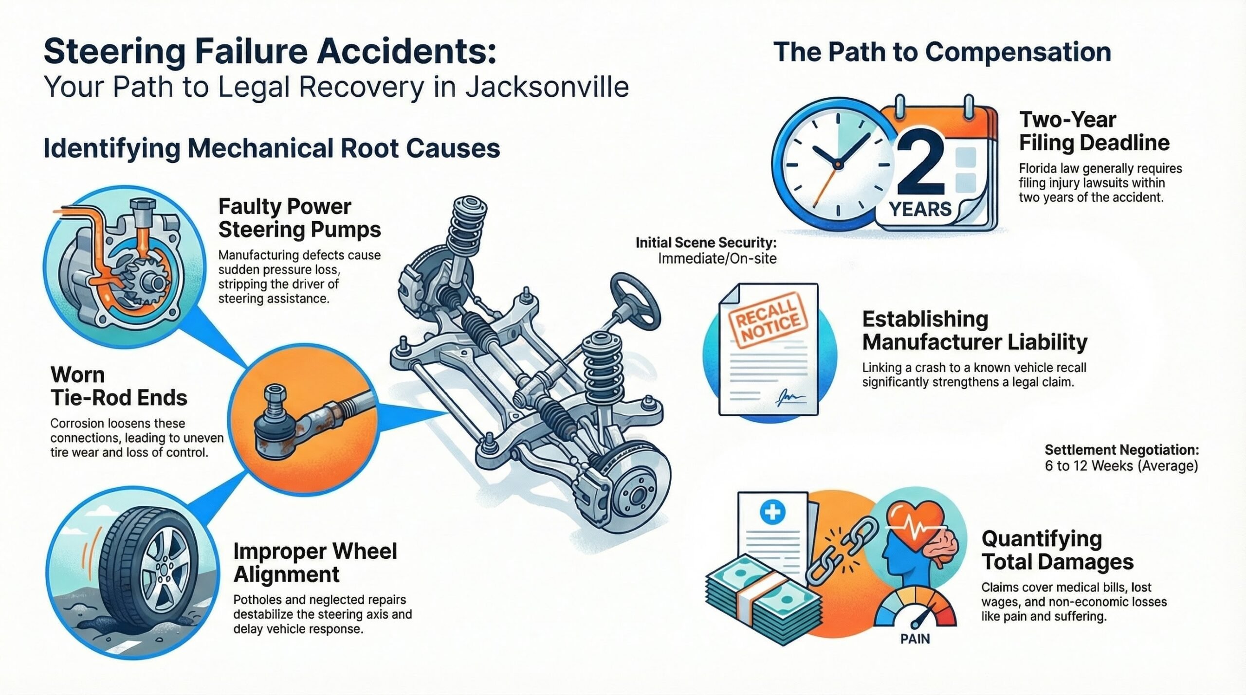 Jacksonville Steering Failure Car Accident Injury Lawyer