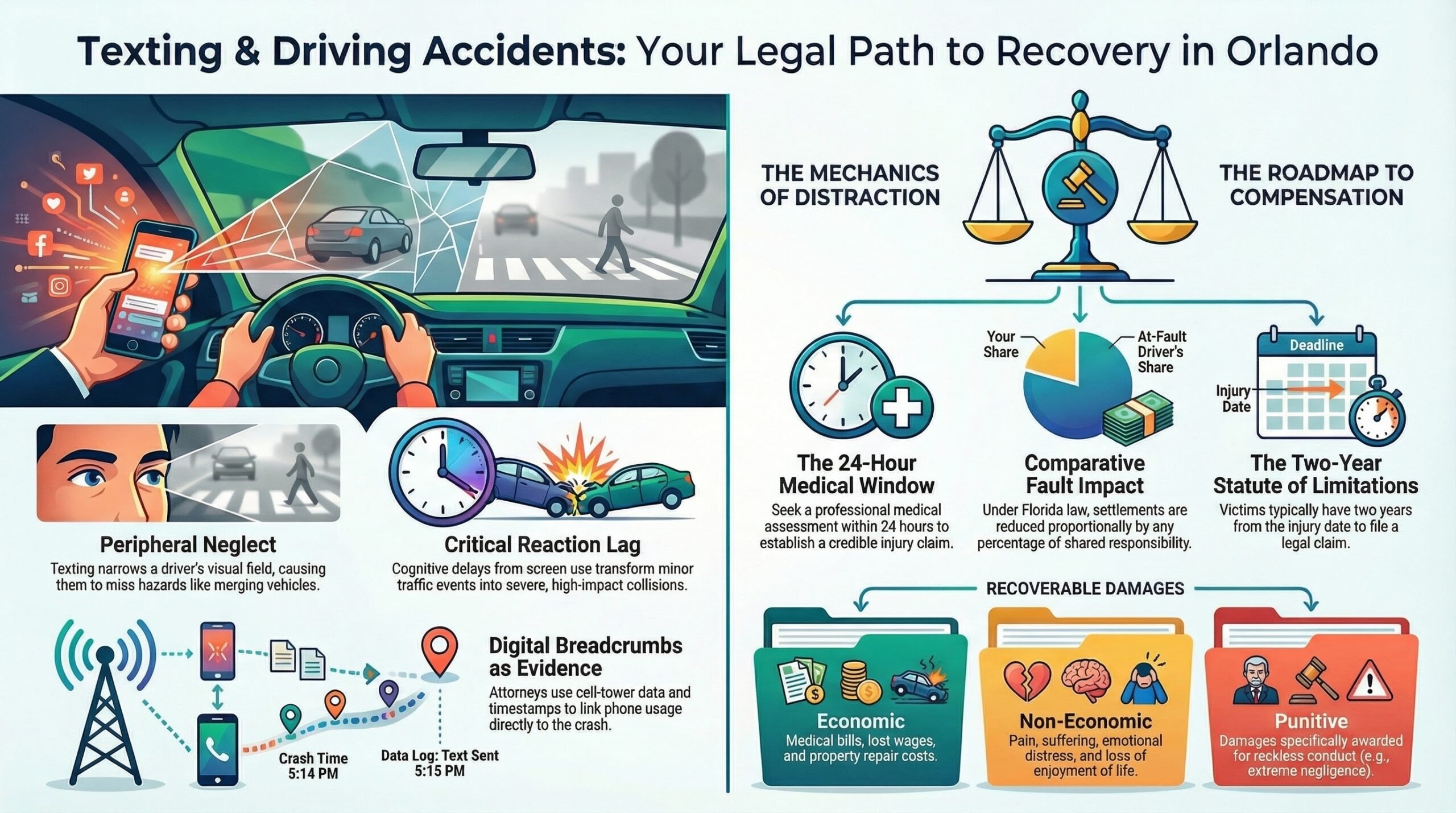 Texting and Driving Legal Recovery