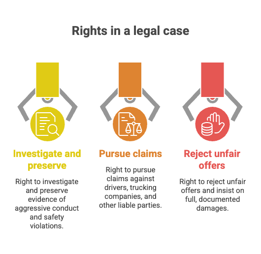 Rights in a legal case