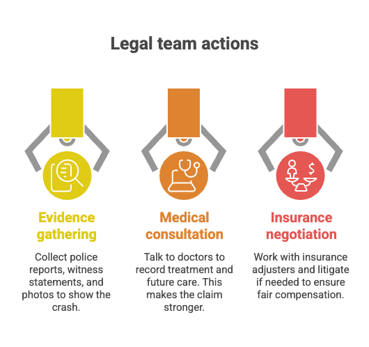 Acciones del equipo legal