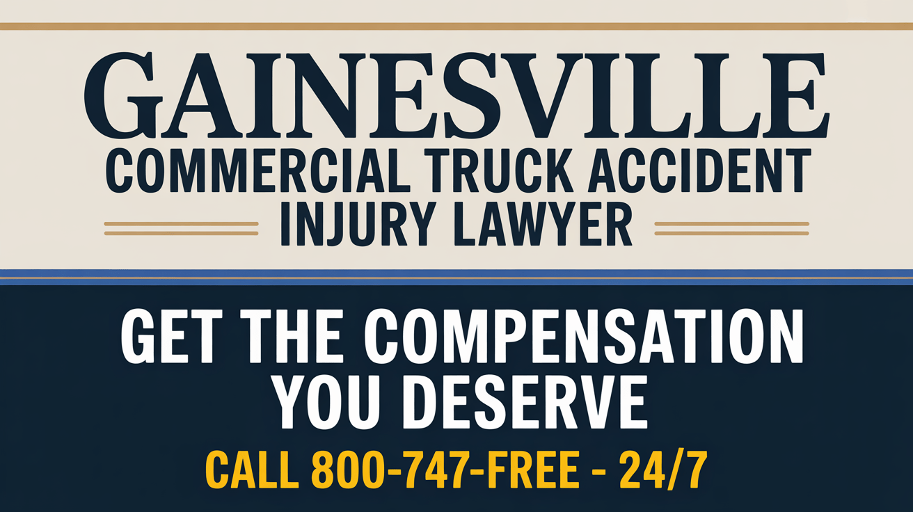 Gainesville Commercial Truck Accident Injury Lawyer