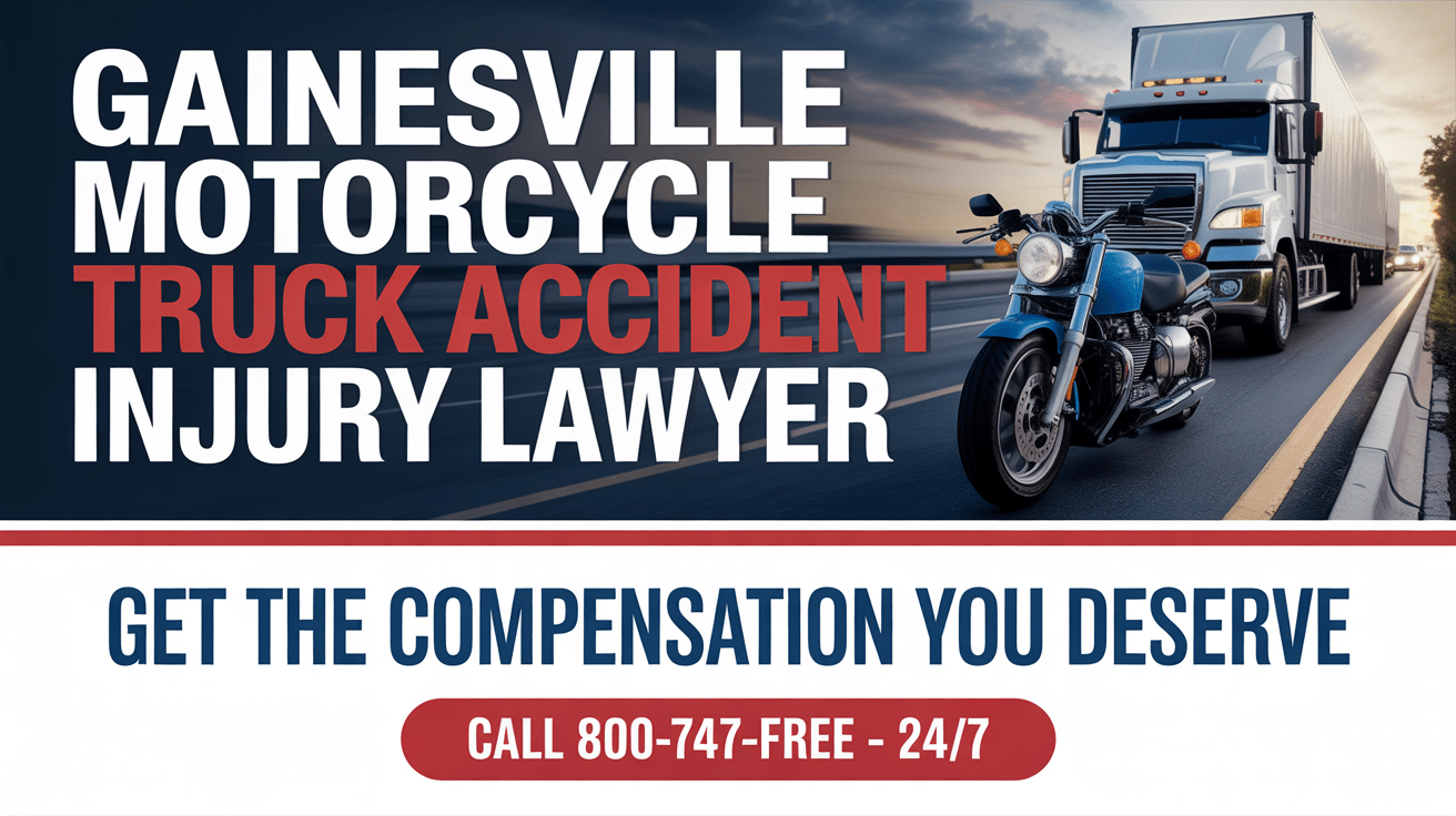 Abogado de Lesiones por Accidentes de Camiones de Motocicletas en Gainesville