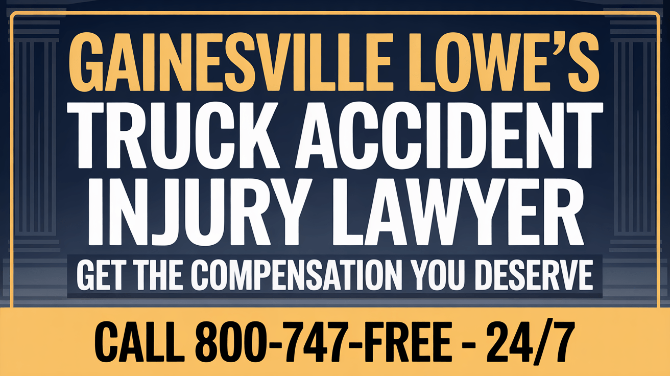 Abogado de lesiones por accidente de camión de Gainesville Lowe's