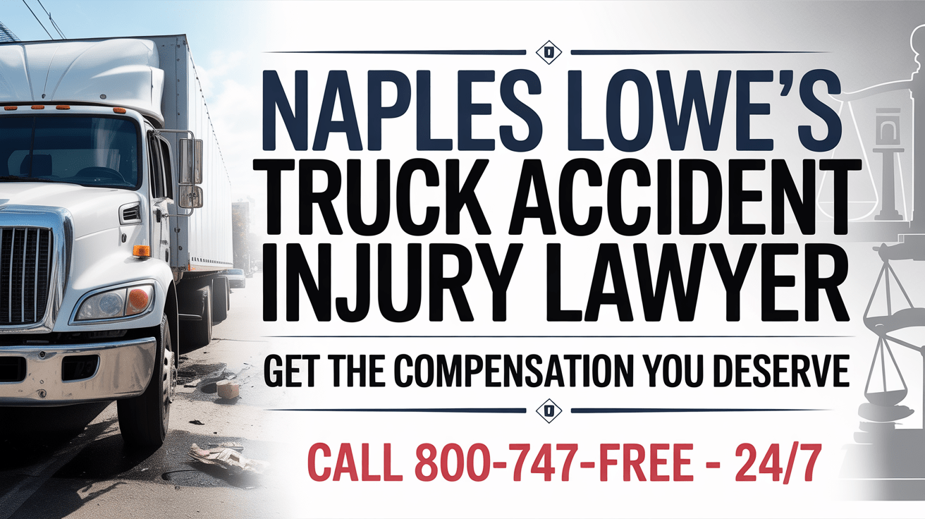 Abogado de lesiones por accidente de camión de Lowe's en Nápoles
