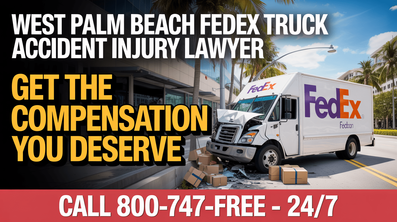 Abogado de lesiones por accidente de camión de FedEx en West Palm Beach