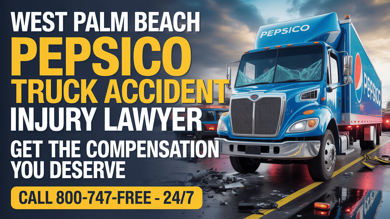 Abogado de Lesiones por Accidente de Camión de PepsiCo en West Palm Beach