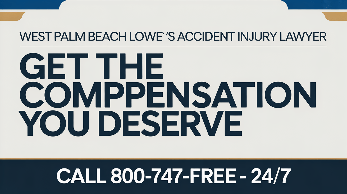 Abogado de lesiones por accidente de camión de Lowe's en West Palm Beach