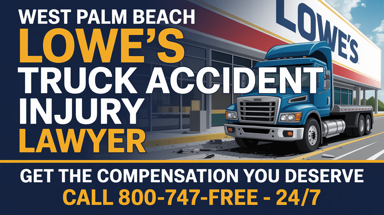 Abogado de Lesiones por Accidente de Camión de Lowe's en West Palm Beach