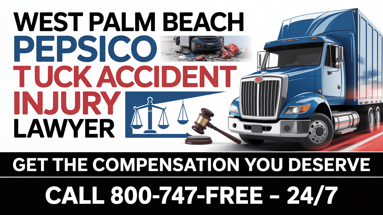 Abogado de lesiones por accidente de camión de PepsiCo en West Palm Beach
