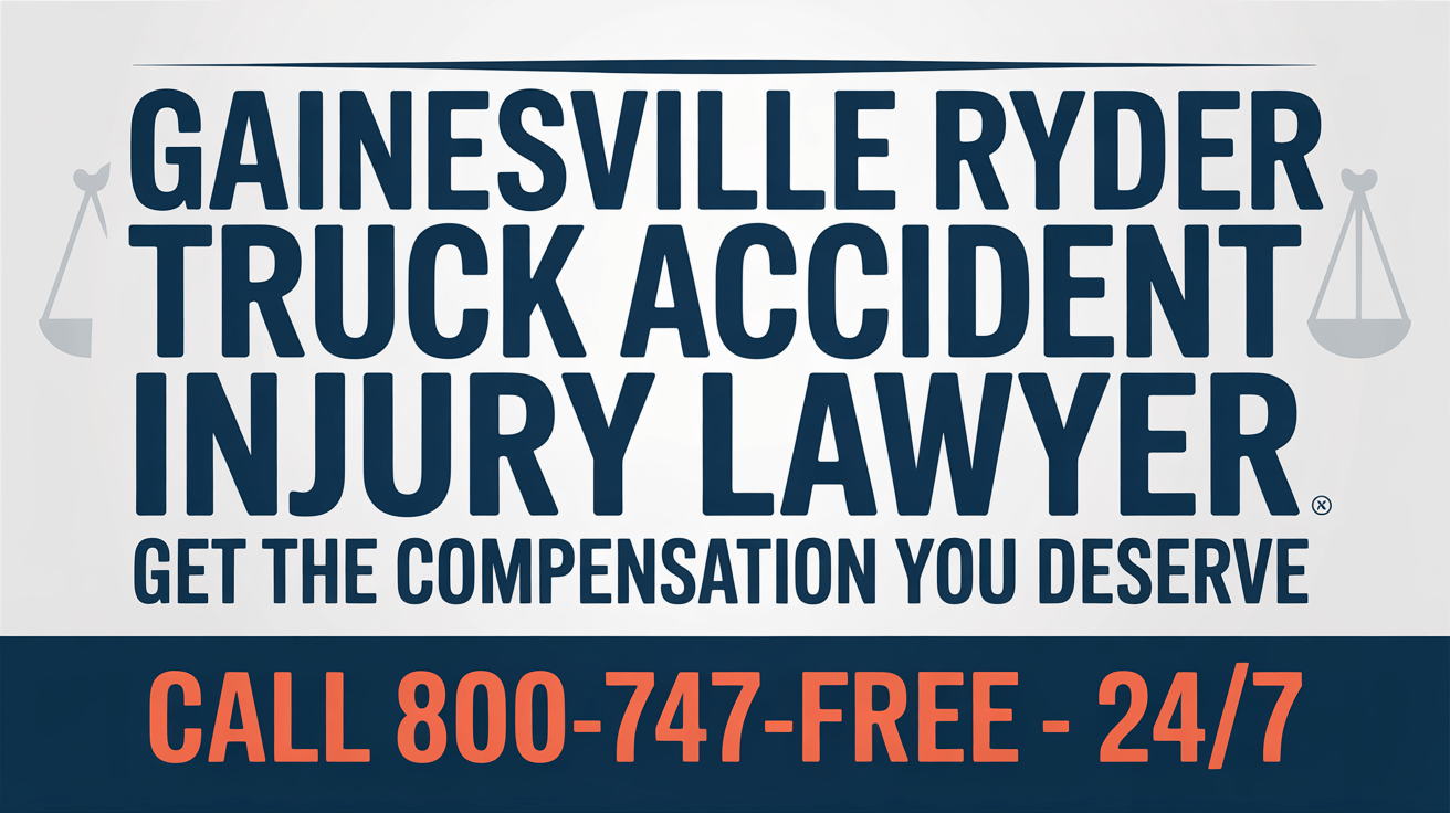Abogado de lesiones por accidente de camión Ryder en Gainesville